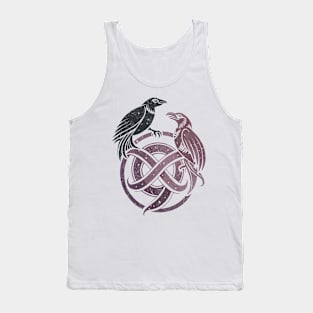 Hugin and Munin Viking God Mythology Ravens Tank Top